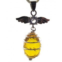 Angel Spiral Sunset Andara Crystal Pendant